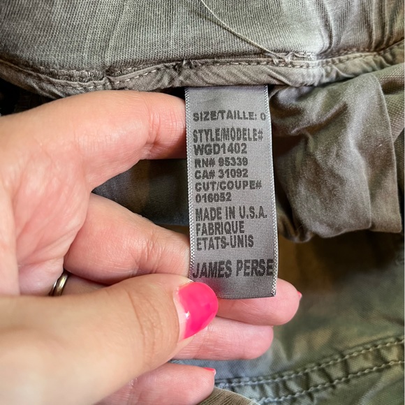 Standard James Perse Women's Gray Utility Drawstring Pants Cotton Stretch Sz XS - Picture 4 of 5